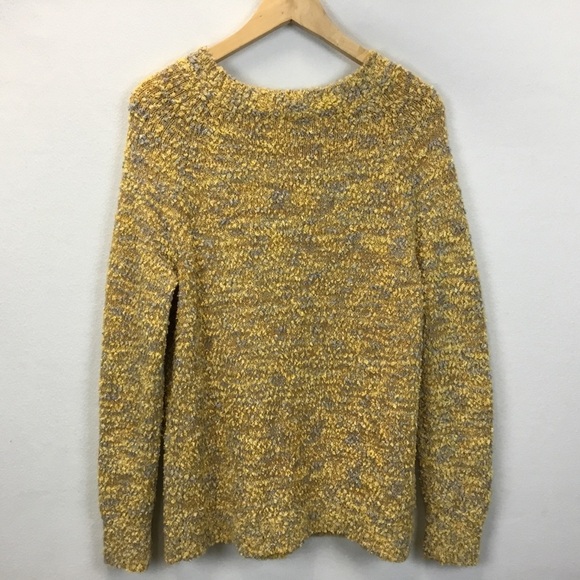 Soft Surroundings Liv Yellow Boucle Popcorn Knit Sweater - Picture 4 of 8